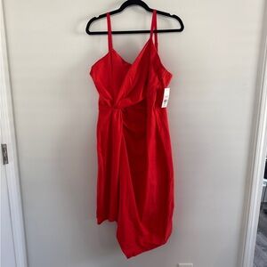 🔥 Torrid Red Asymmetrical Hem Dress – Size 3 (22/24), New With Tags 🔥